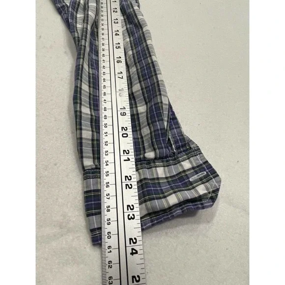 American Eagle AEO Size S Men's Plaid Button Down Shirt Vintage Fit Long Sleeve - Picture 8 of 8